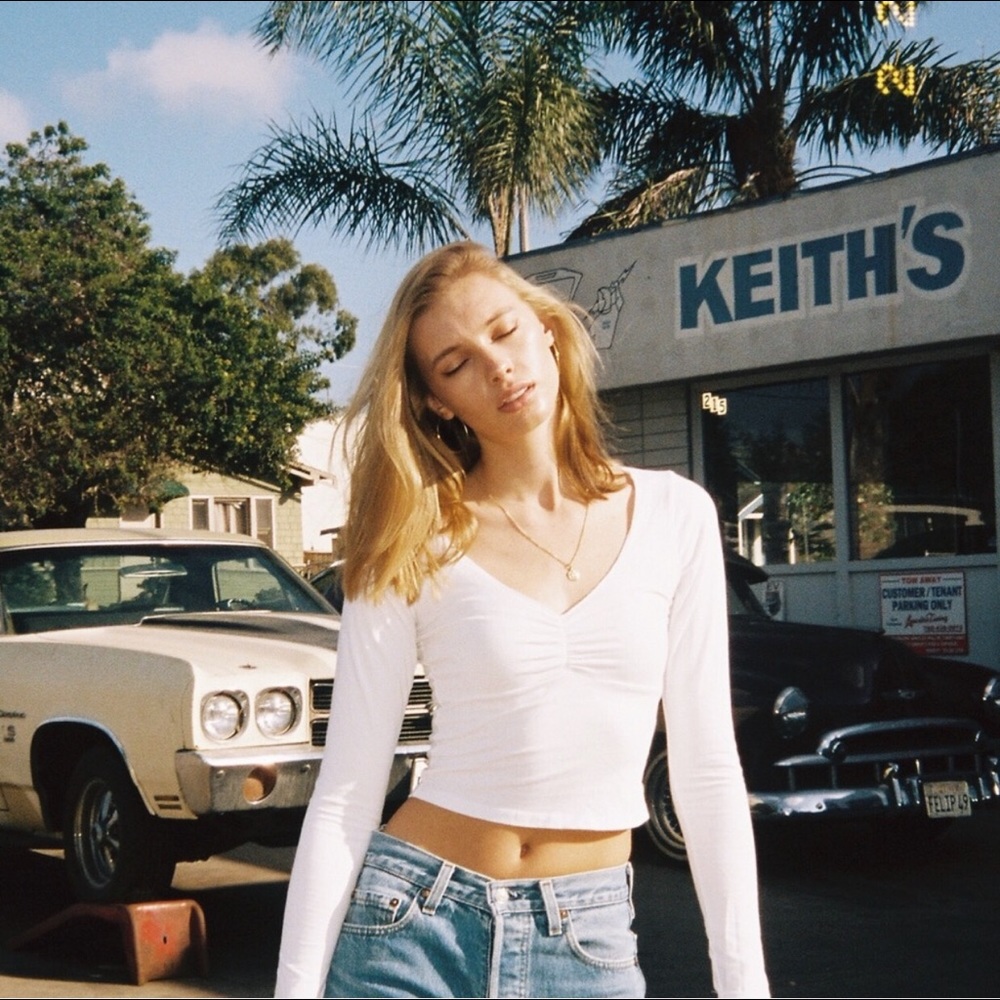 Brandy Melville White Charlize Top